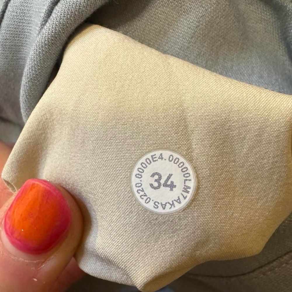 Lululemon Commission Short Qwick Oxford 11” Relaxed Fit Light Gray/Blue M7AKAS - Picture 4 of 15